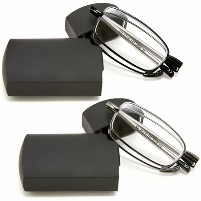 Gafas de lectura plegables unisex con estuche - Diseño portátil