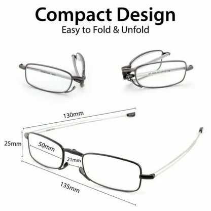 Gafas de lectura plegables unisex con estuche - Diseño portátil