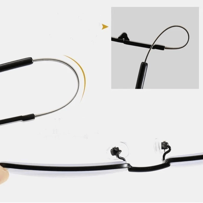 Gafas de Lectura Progresivas de Titanio para Distancia y Visión Cercana de Doble Uso