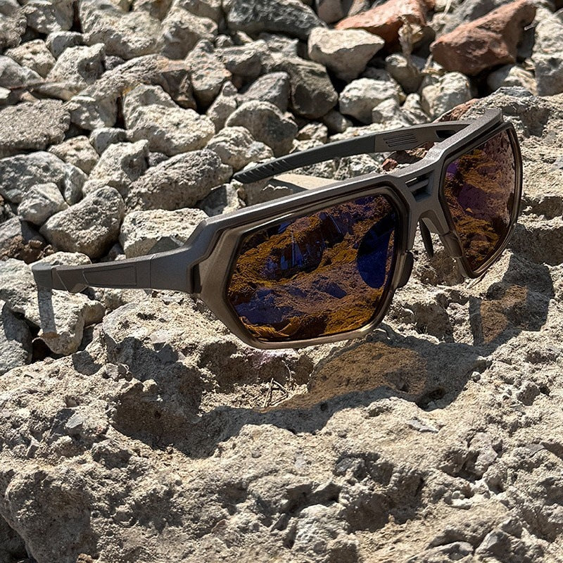 Gafas de sol deportivas fotocromáticas y polarizadas con lentes para visión nocturna y montura táctica envolvente
