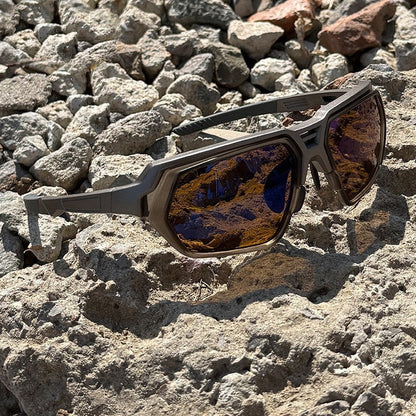 Gafas de sol deportivas fotocromáticas y polarizadas con lentes para visión nocturna y montura táctica envolvente