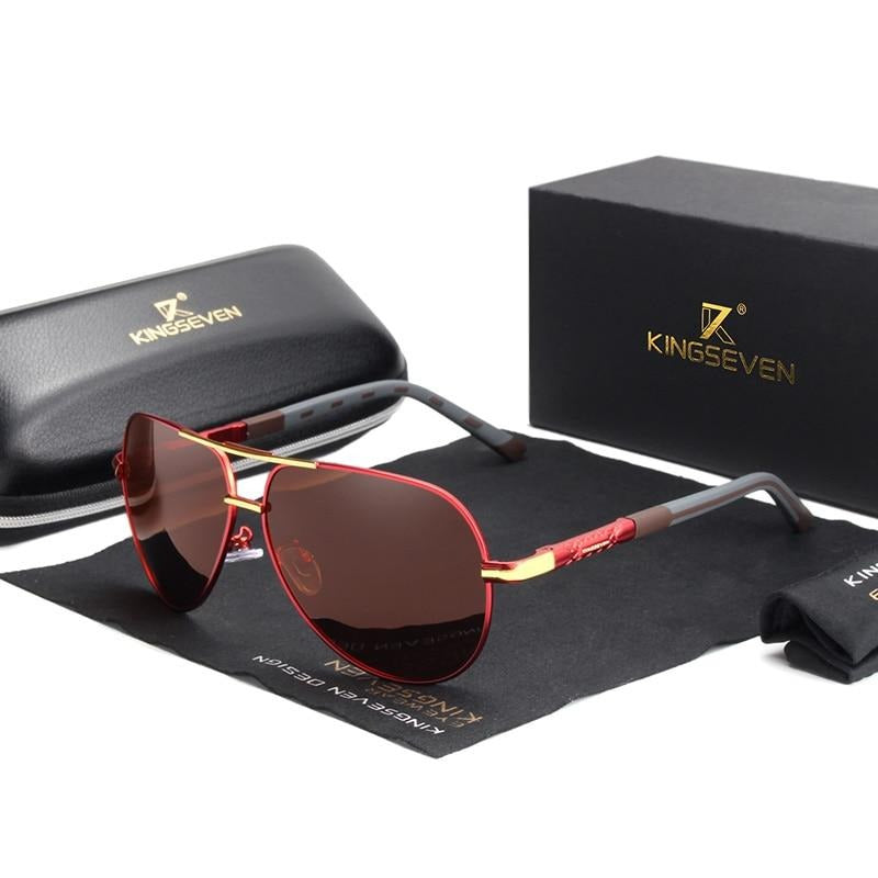 Gafas de sol polarizadas de aluminio vintage para hombres