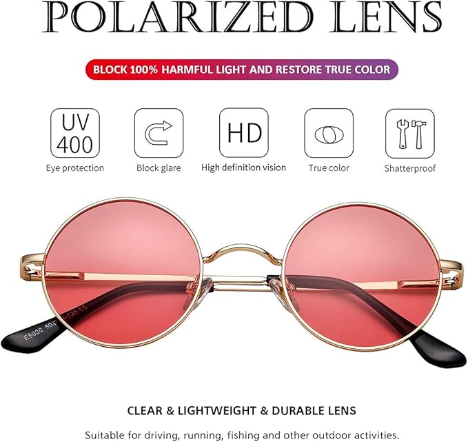 Gafas de Sol Polarizadas Redondas Retro - Lenno