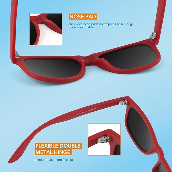 Gafas de Sol Polarizadas Retro Clásicas de los 80 - Jamie