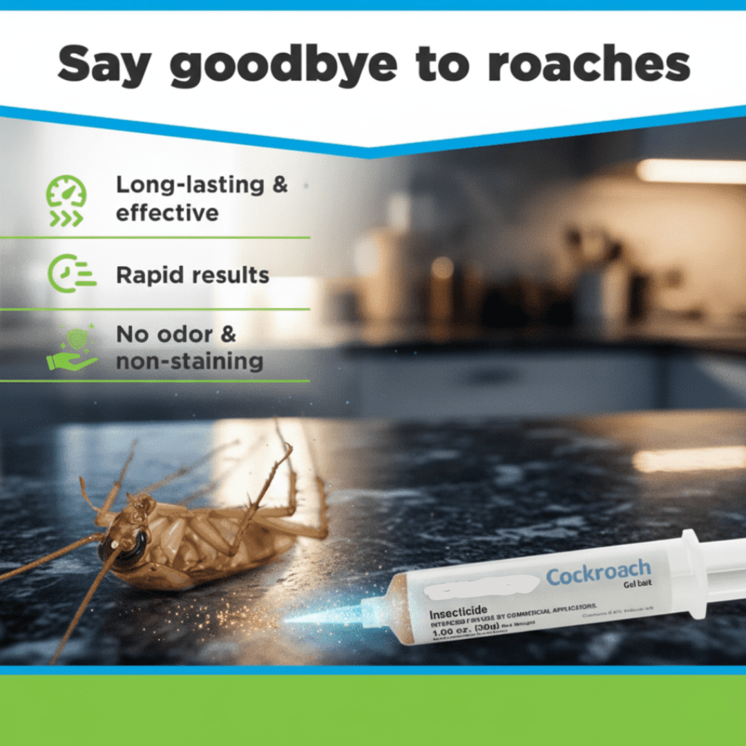 Gel para el control de cucarachas en interiores y exteriores