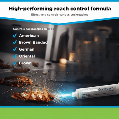 Gel para el control de cucarachas en interiores y exteriores