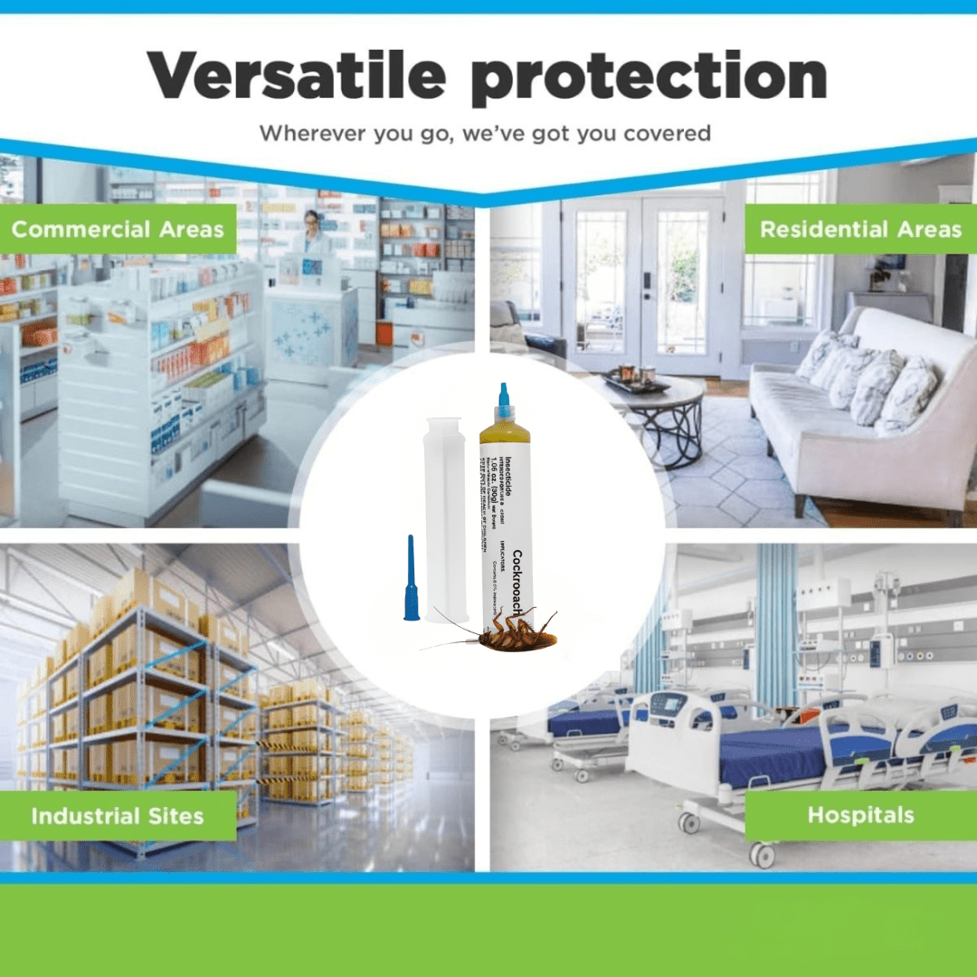 Gel para el control de cucarachas en interiores y exteriores