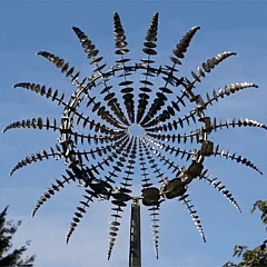 Girador de Viento de Metal VierraSol para Jardín