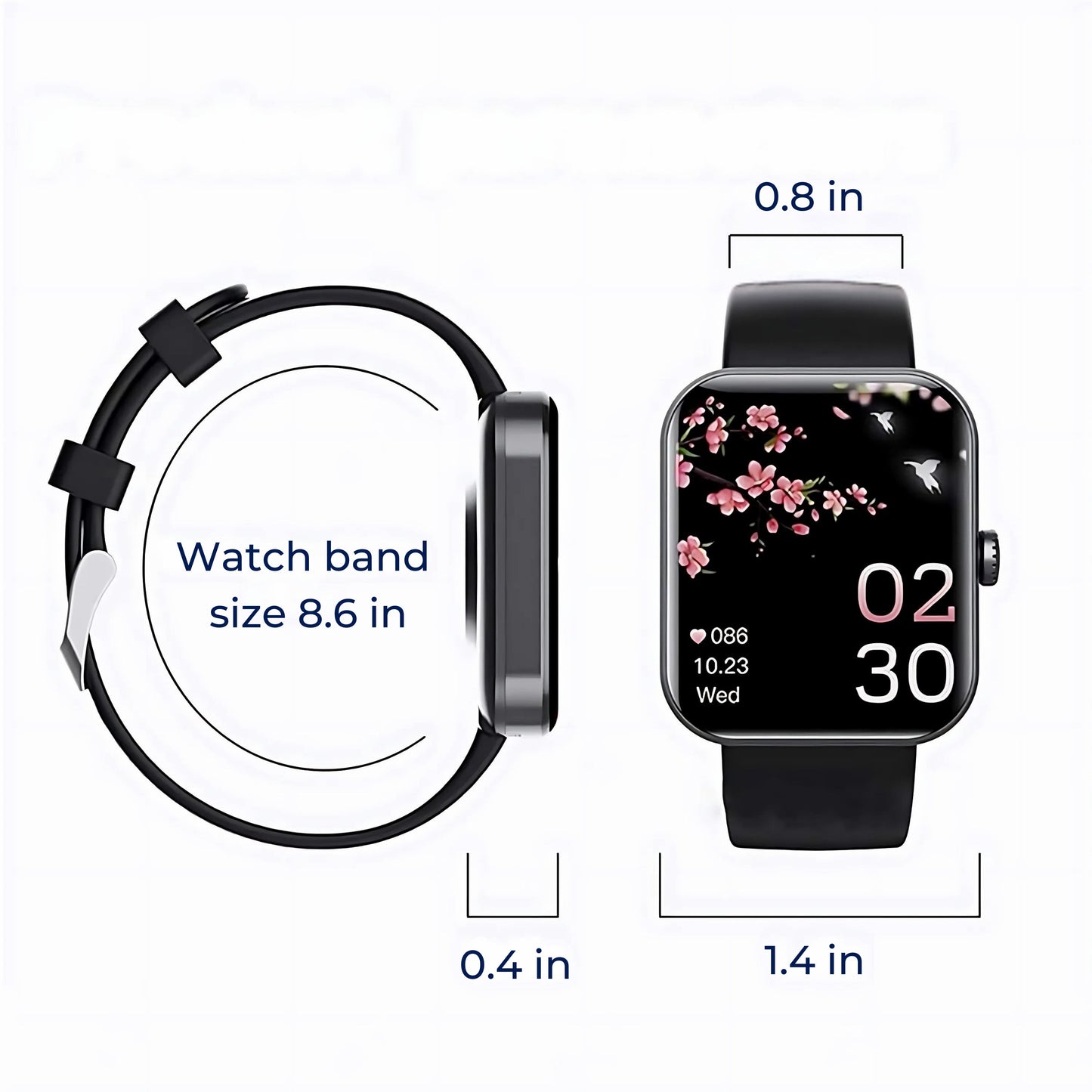 Glucowatch | Reloj Inteligente de Glucosa en Sangre No Invasivo – Monitoreo en Tiempo Real, Seguimiento de Tendencias y Alertas Personalizadas VierraSol