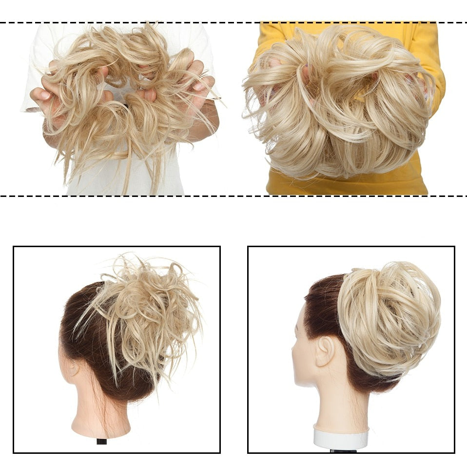 Gomita para Cabello en Moño Desordenado