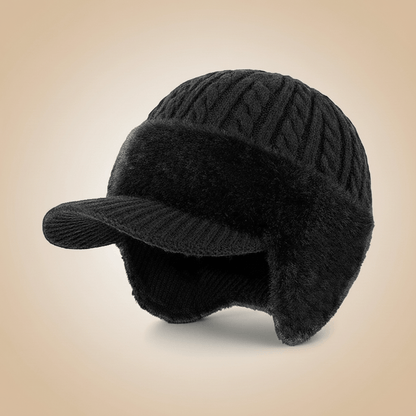Gorro de invierno extremadamente cálido con orejeras integradas