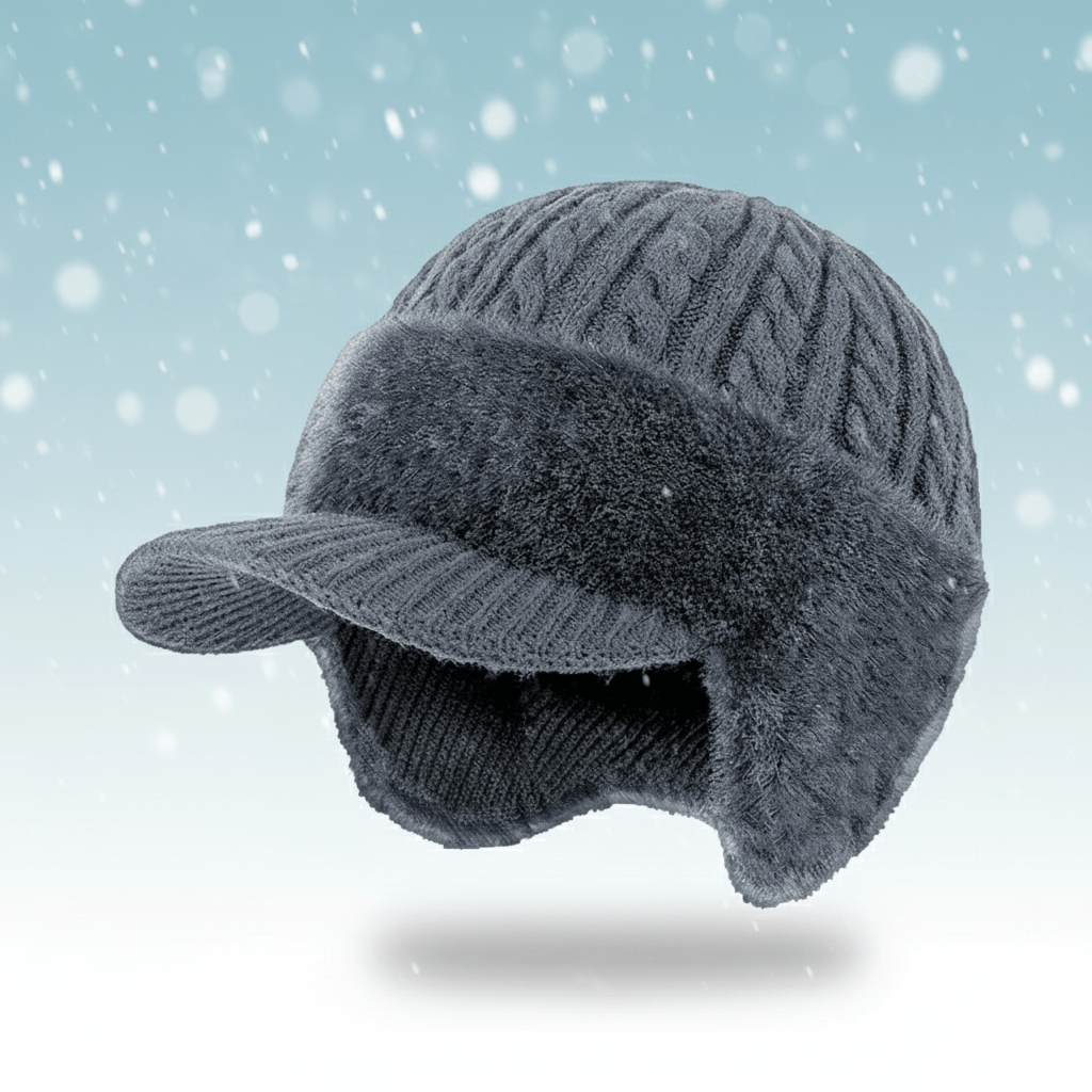 Gorro de invierno extremadamente cálido con orejeras integradas