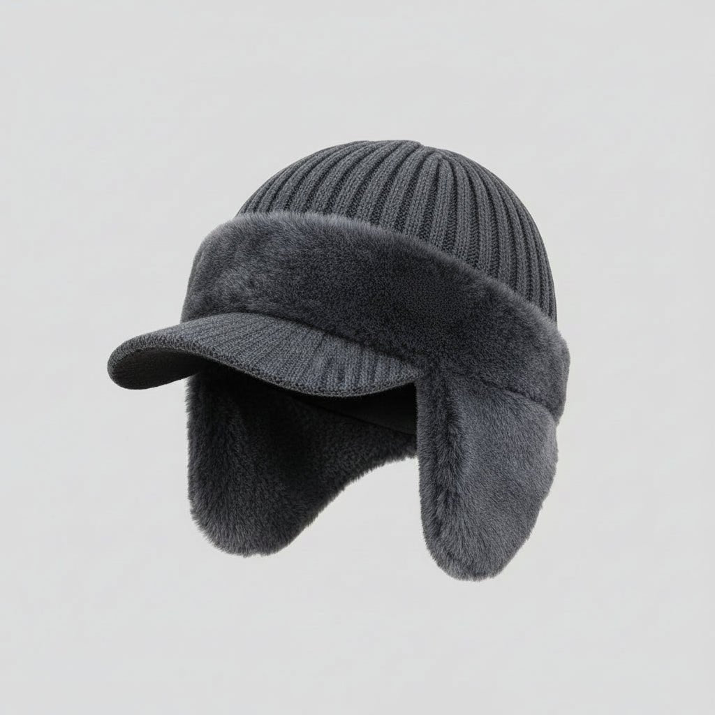 Gorro de invierno extremadamente cálido con orejeras integradas