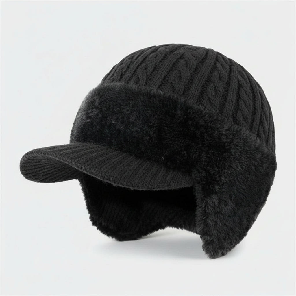 Gorro de invierno extremadamente cálido con orejeras integradas