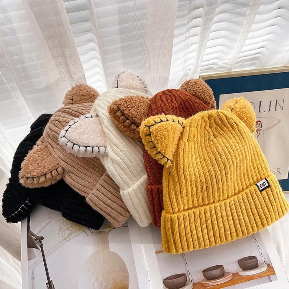 Gorro de Invierno Tejido con Orejas de Gato - PurrWarm