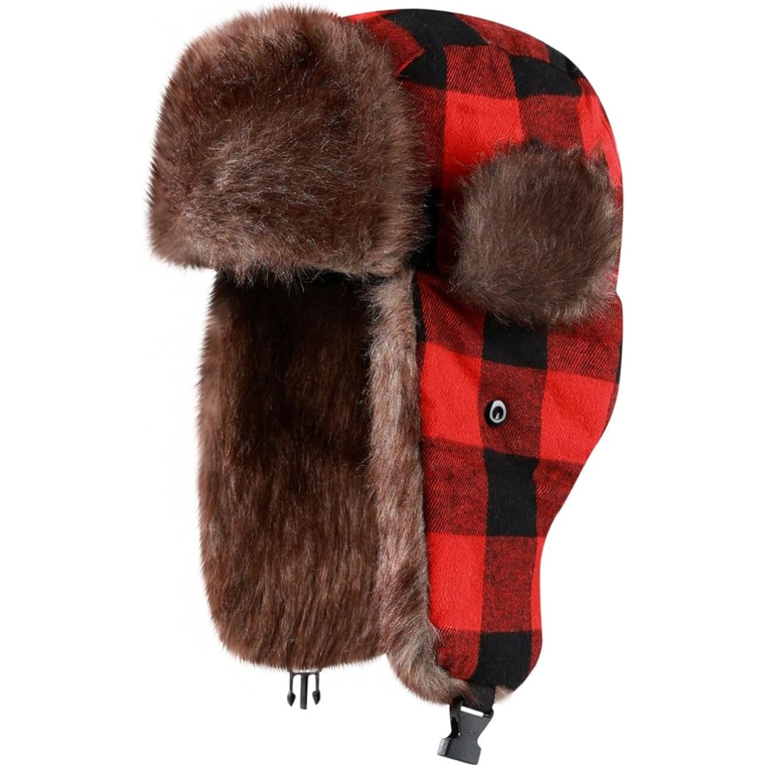 Gorro de Invierno Trapper con Forro de Piel - Sasha