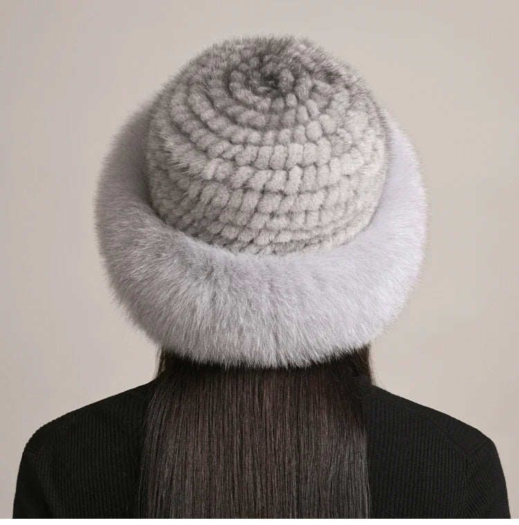 Gorro de Visón Novaine para Calidez Invernal y Estilo Atemporal