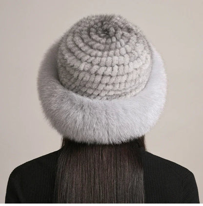 Gorro de Visón Novaine para Calidez Invernal y Estilo Atemporal