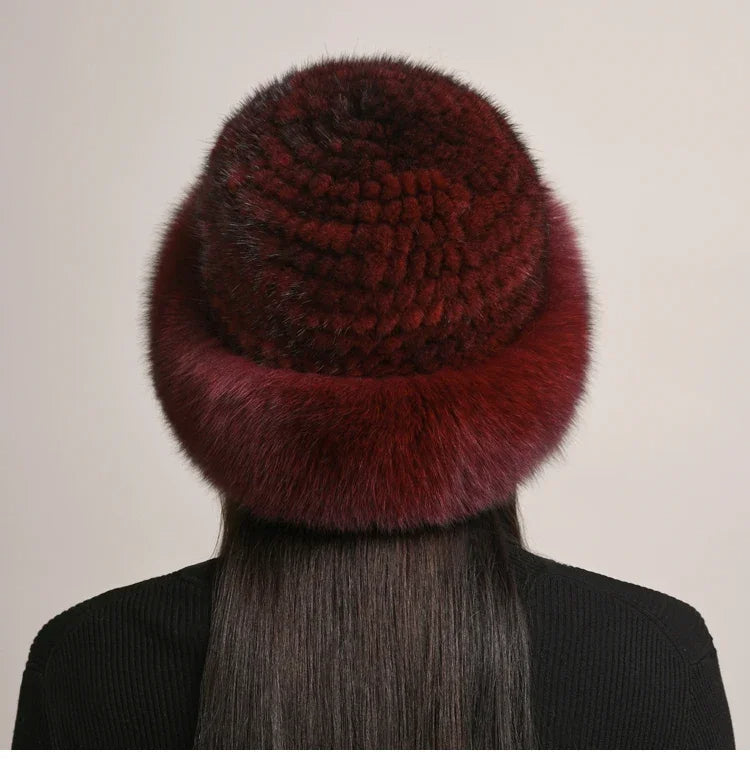 Gorro de Visón Novaine para Calidez Invernal y Estilo Atemporal