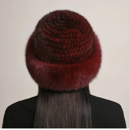 Gorro de Visón Novaine para Calidez Invernal y Estilo Atemporal