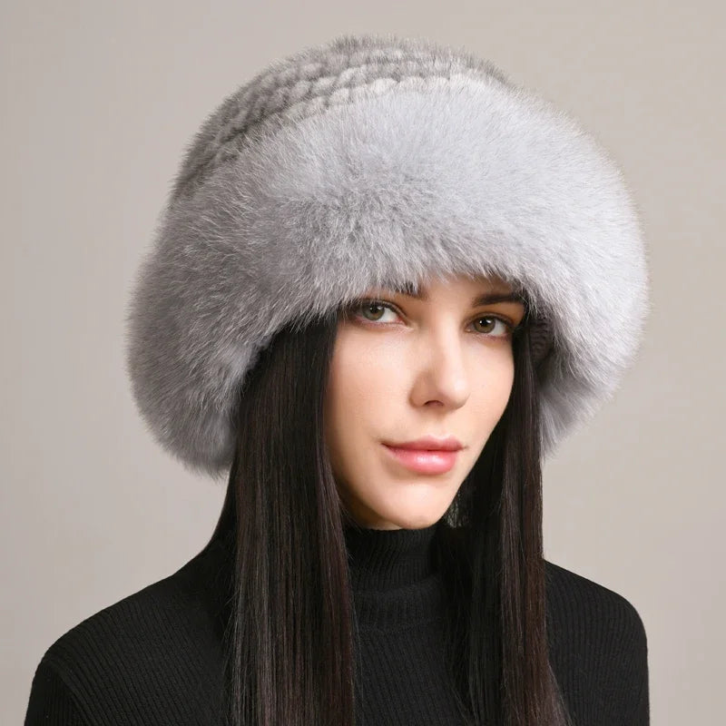 Gorro de Visón Novaine para Calidez Invernal y Estilo Atemporal