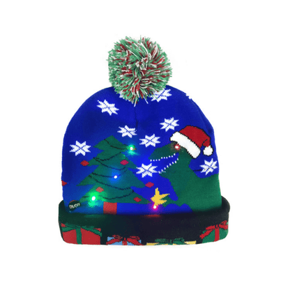 Gorro navideño con luces LED - Luminoso y alegre para las fiestas