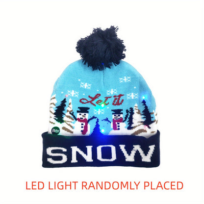 Gorro navideño con luces LED - Luminoso y alegre para las fiestas