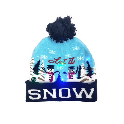 Gorro navideño con luces LED - Luminoso y alegre para las fiestas