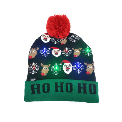 Gorro navideño con luces LED - Luminoso y alegre para las fiestas