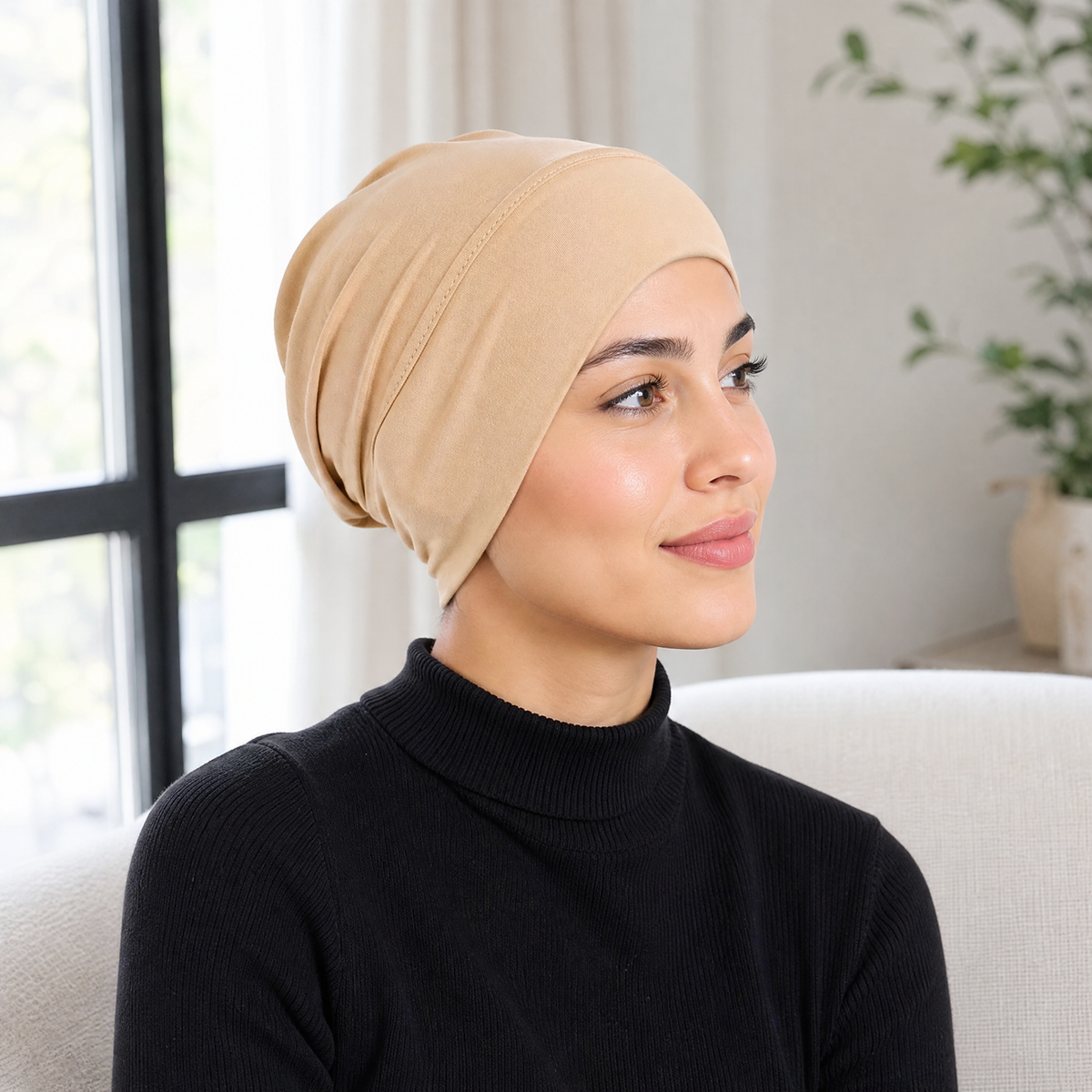 Gorro turbante suave y elástico