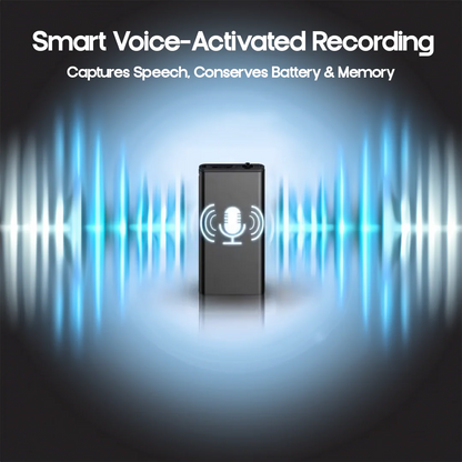 Grabadora de Voz Mini Activada por Voz Ultra-Compacta LumenWhisp