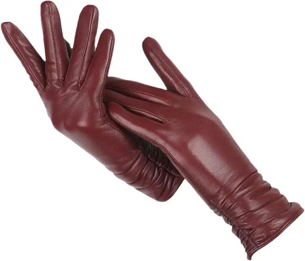 Guantes Clásicos de Cuero para Mujeres - LuxLeather