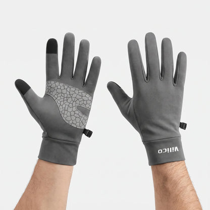 Guantes de ciclismo táctiles con dedos completos