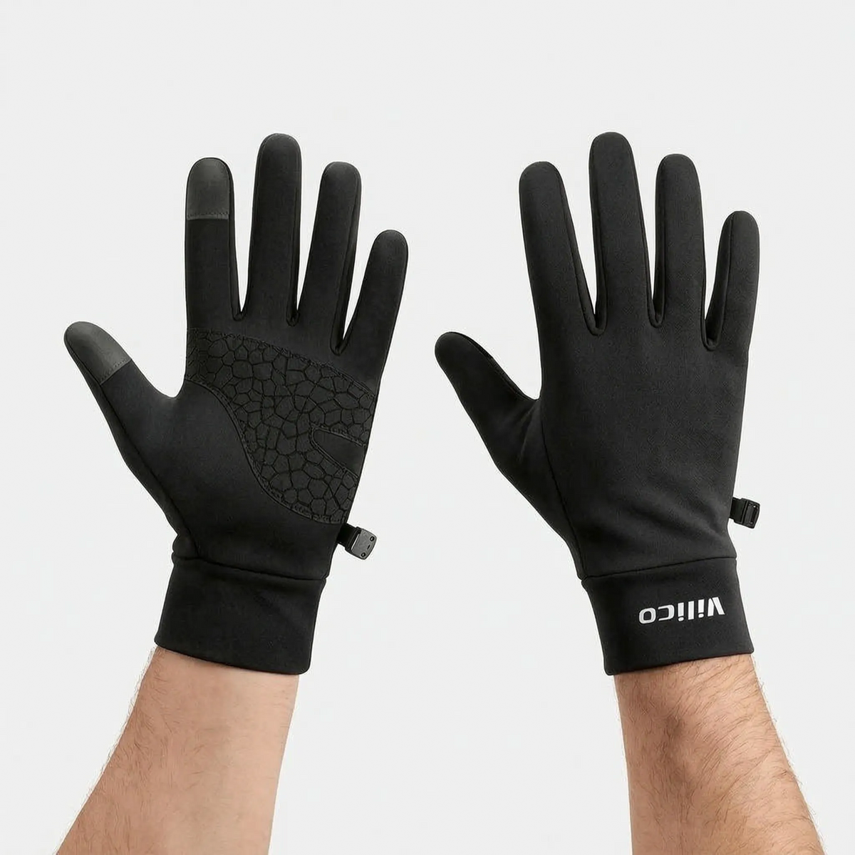 Guantes de ciclismo táctiles con dedos completos