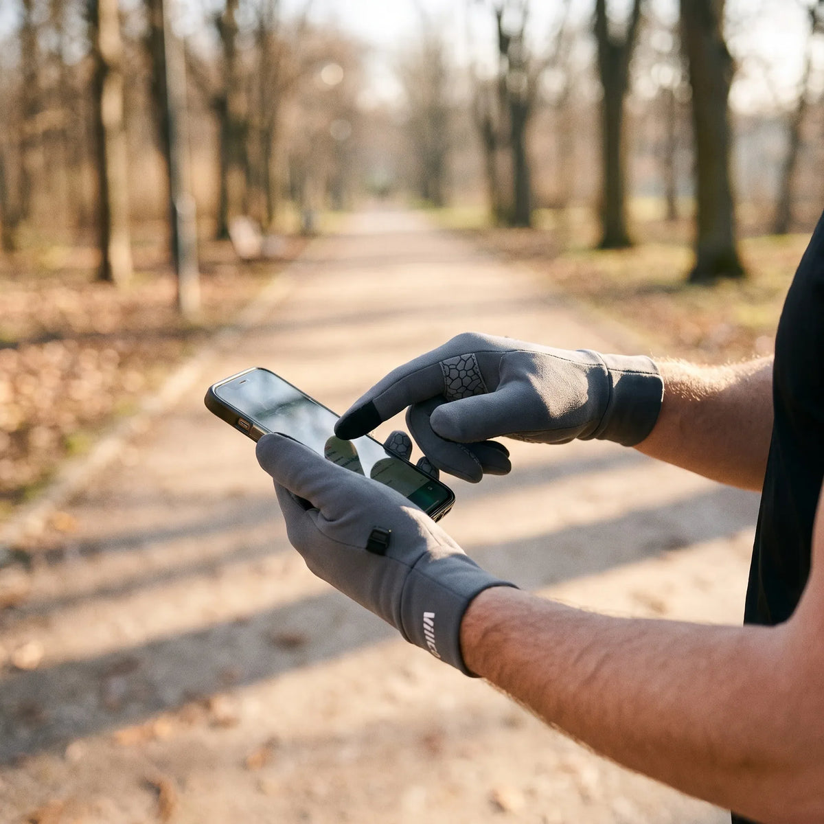 Guantes de ciclismo táctiles con dedos completos