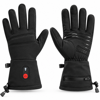 Guantes de invierno calefactables con calefacción USB, táctiles y cortavientos, para bicicleta y trabajo