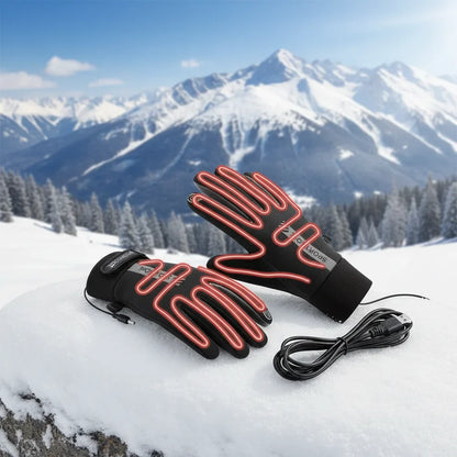Guantes de invierno calefactables y recargables