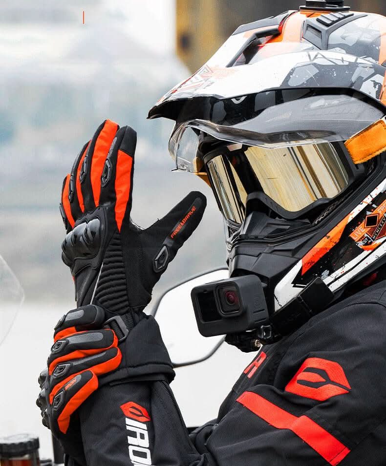 Guantes de moto impermeables y térmicos para rutas de invierno