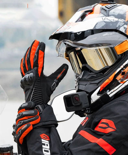 Guantes de moto impermeables y térmicos para rutas de invierno