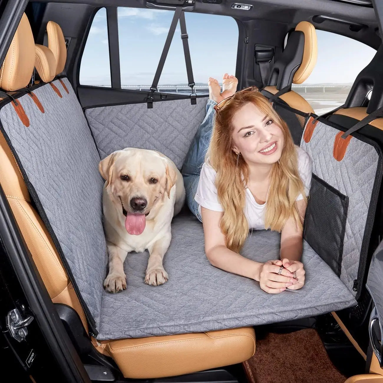 Hamaca Protectora para Mascotas para los Asientos Traseros