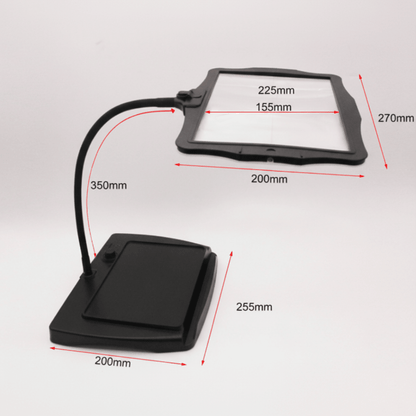 HANDWERK LUX – Lupa de mesa con LED para trabajos precisos y detalles claros