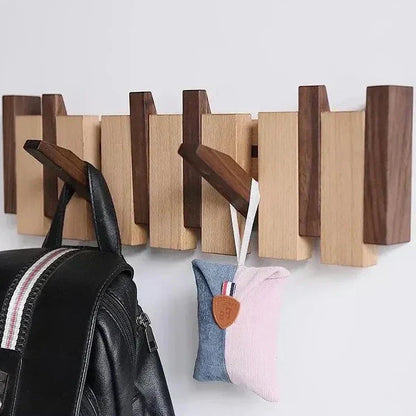HarmonyHook - Elegante Perchero de Madera Ajustable