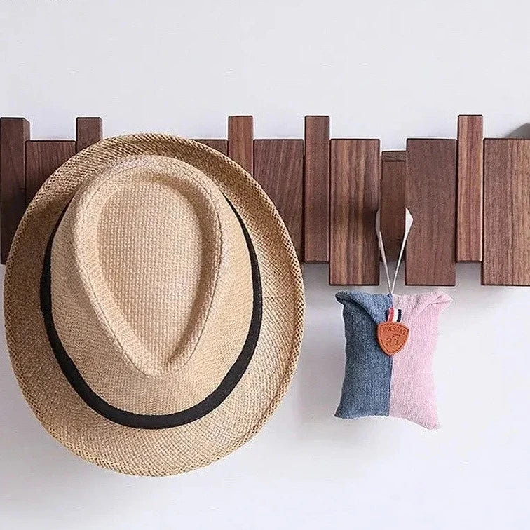 HarmonyHook - Elegante Perchero de Madera Ajustable