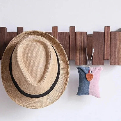 HarmonyHook - Elegante Perchero de Madera Ajustable