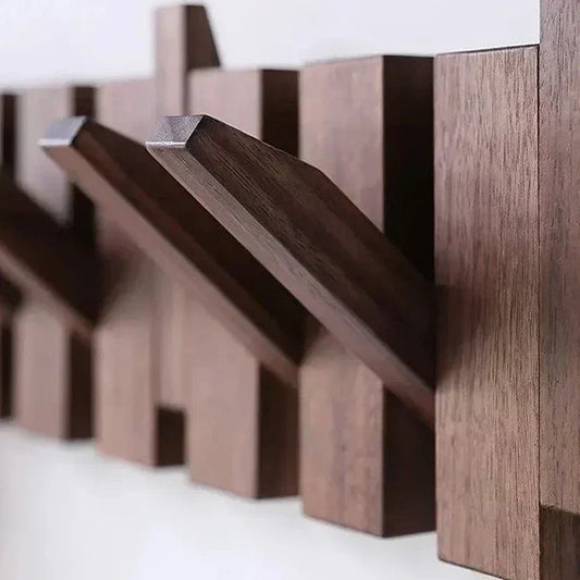 HarmonyHook - Elegante Perchero de Madera Ajustable