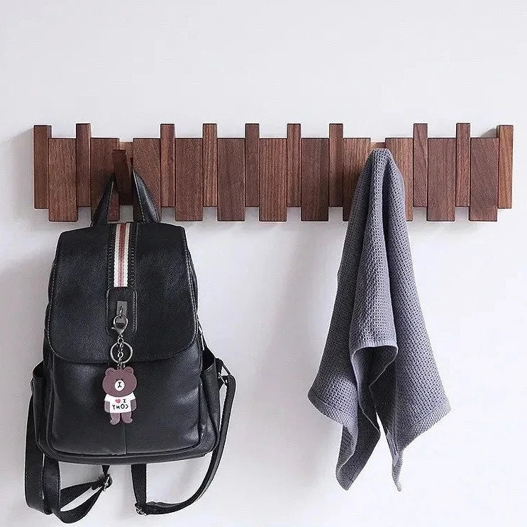 HarmonyHook - Elegante Perchero de Madera Ajustable