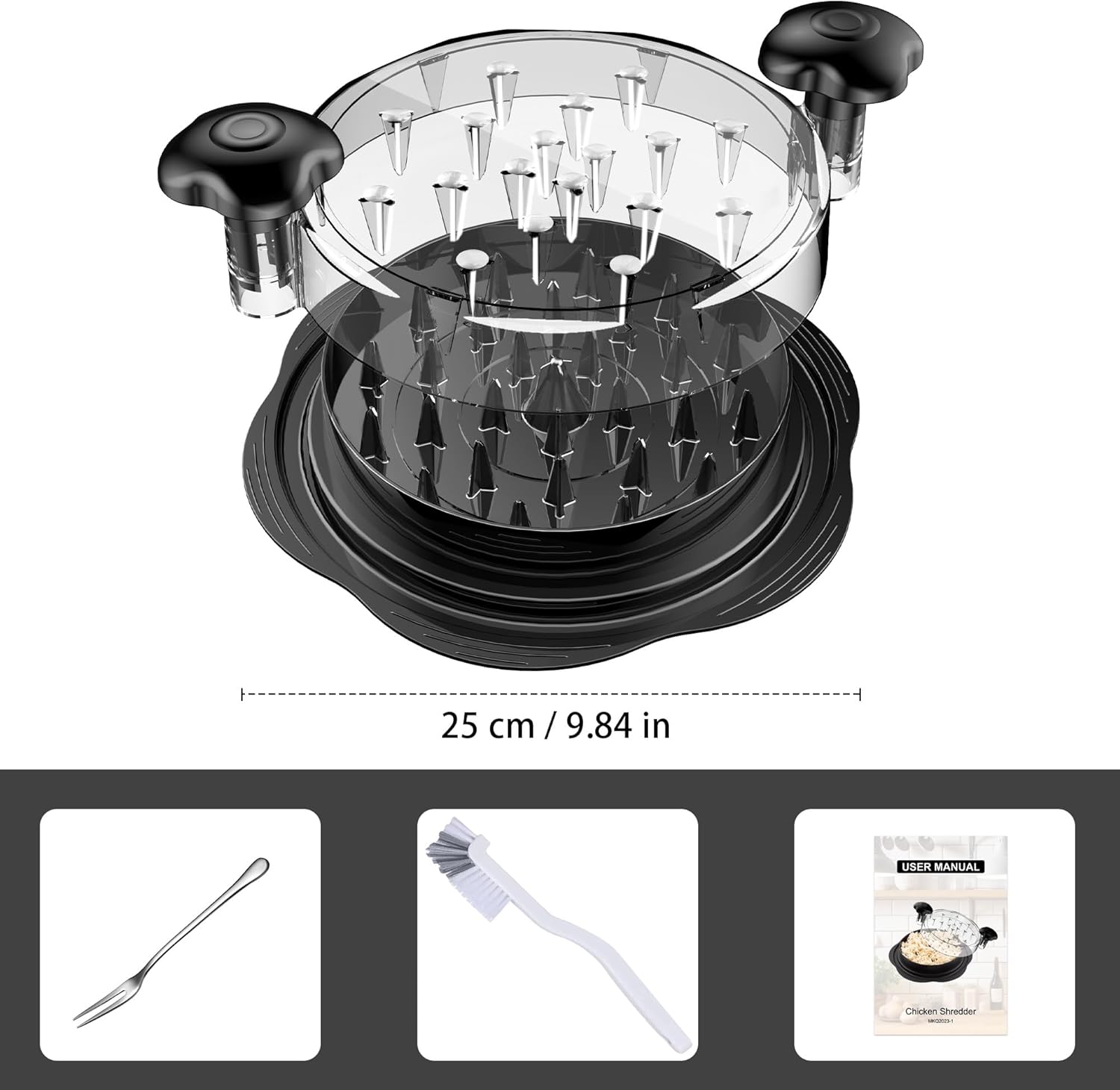 Herramienta Ergonomica para Desmenuzar Pollo - ErgoShredder