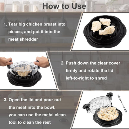 Herramienta Ergonomica para Desmenuzar Pollo - ErgoShredder