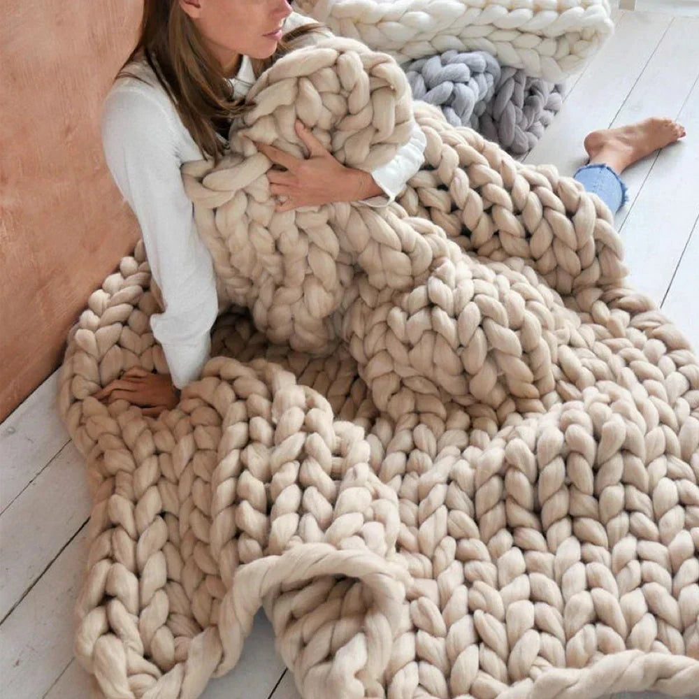 Hilo de Lana XL Grueso de 1000 Gramos DIY para Mantitas - LuxeWool