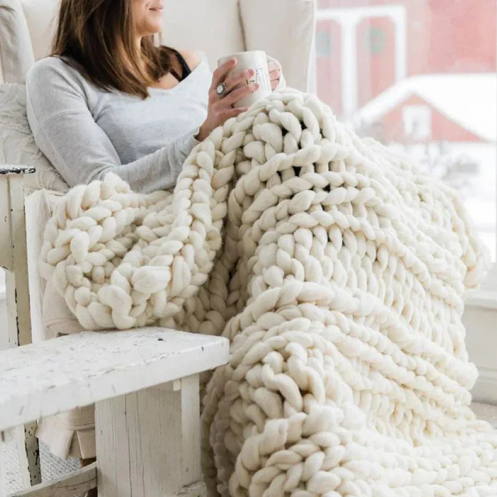 Hilo de Lana XL Grueso de 1000 Gramos DIY para Mantitas - LuxeWool